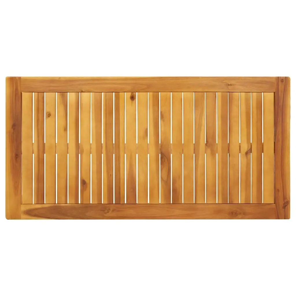 Outdoor Dining Table Solid Acacia Wood Brown 110x55x75cm Garden Furniture