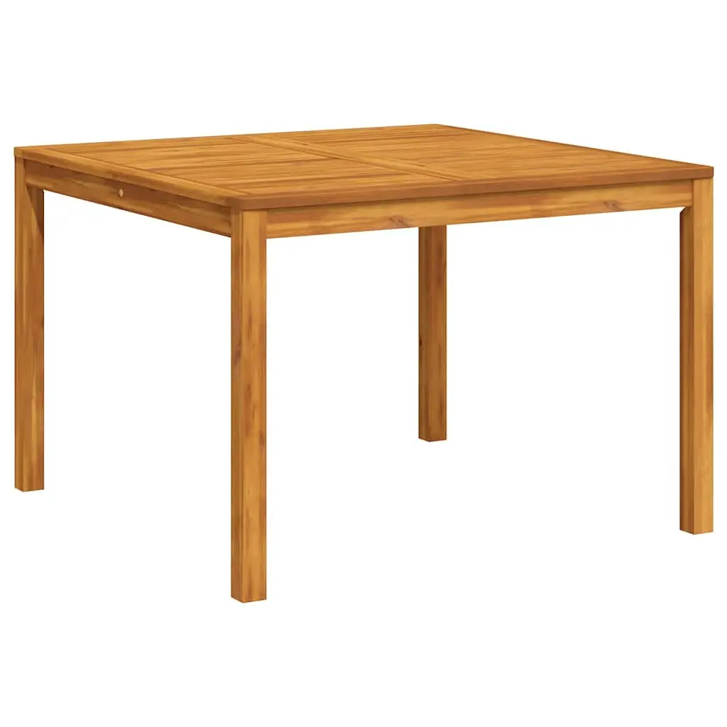 Garden Dining Table 110x110x75cm Outdoor Patio Acacia Wood Square Furniture