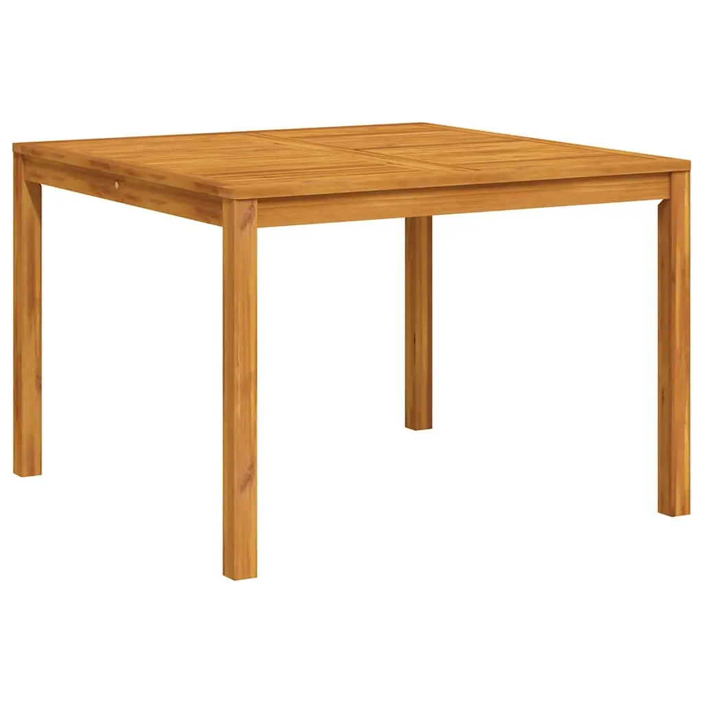Garden Dining Table 110x110x75cm Outdoor Patio Acacia Wood Square Furniture