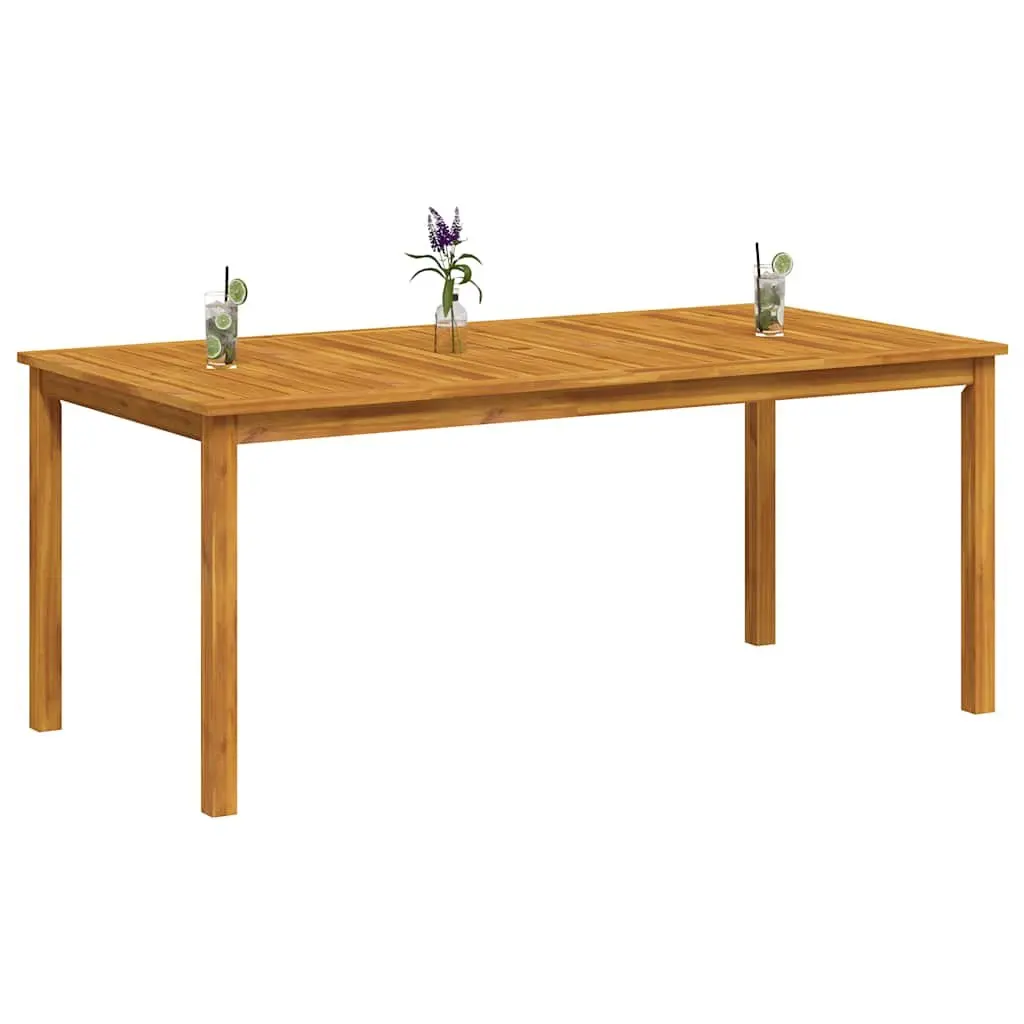 Outdoor Dining Table 180x90x75cm Garden Furniture Brown Solid Wood Acacia