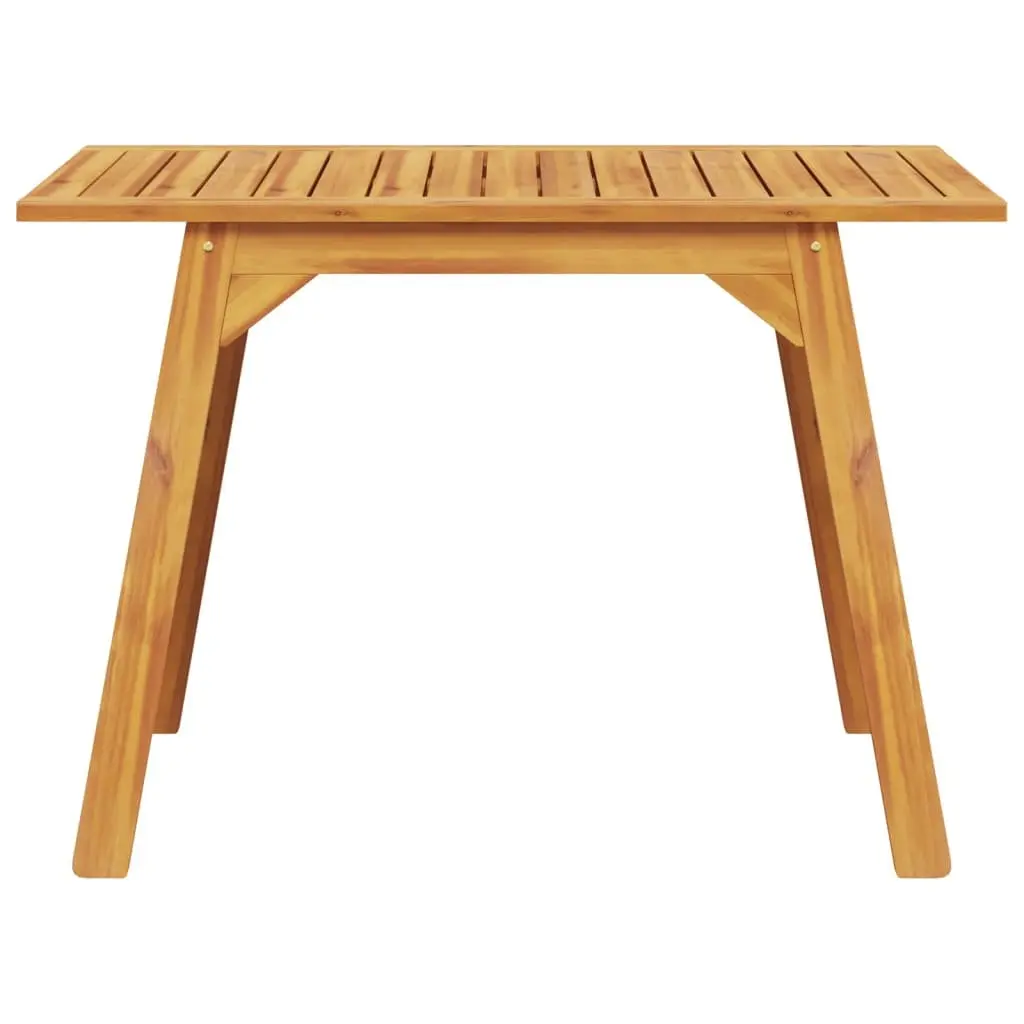 Outdoor Dining Table Solid Acacia Wood 110x56x75cm Brown