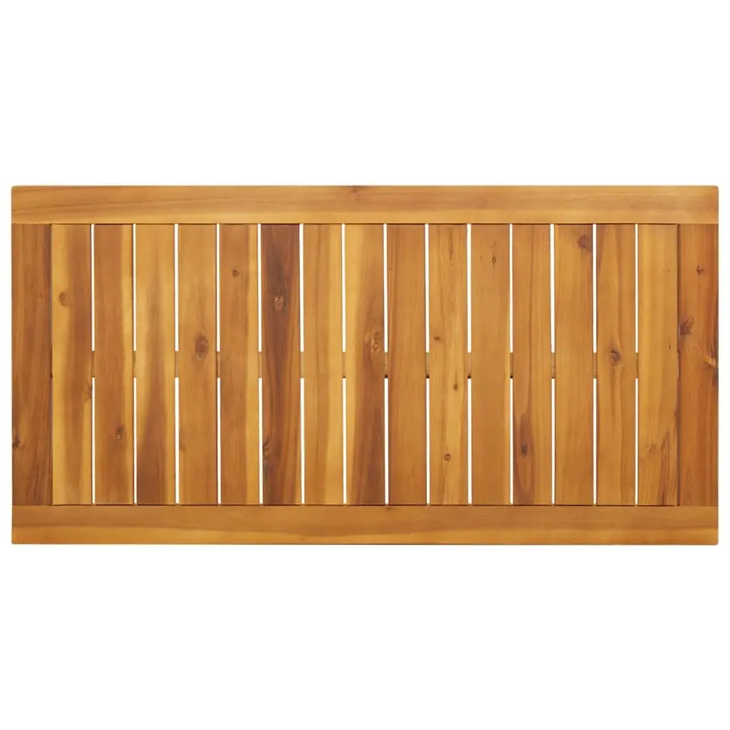 Outdoor Dining Table Solid Acacia Wood 110x56x75cm Brown