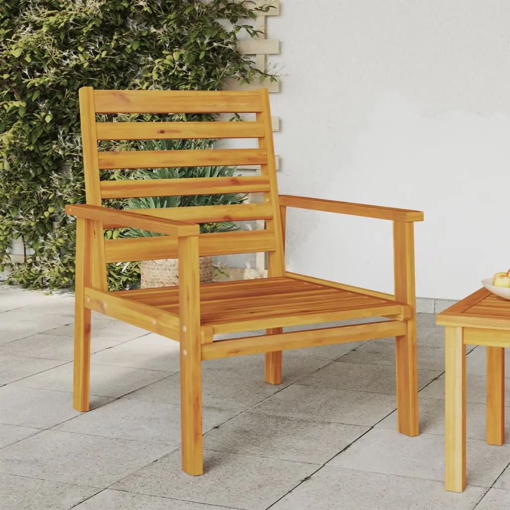 Outdoor Lounge Chairs Set Solid Wood 2 Pieces Brown Garden Patio Furniture