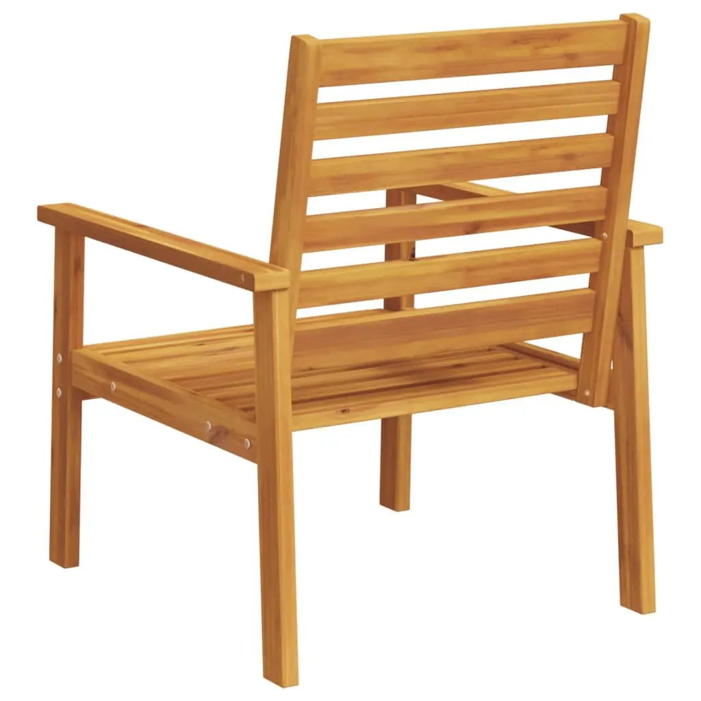 Outdoor Lounge Chairs Set Solid Wood 2 Pieces Brown Garden Patio Furniture