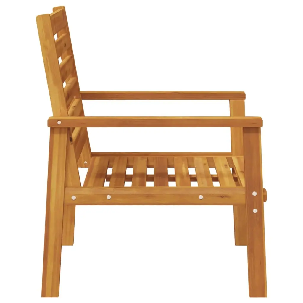 Outdoor Lounge Chairs Set Solid Wood 2 Pieces Brown Garden Patio Furniture