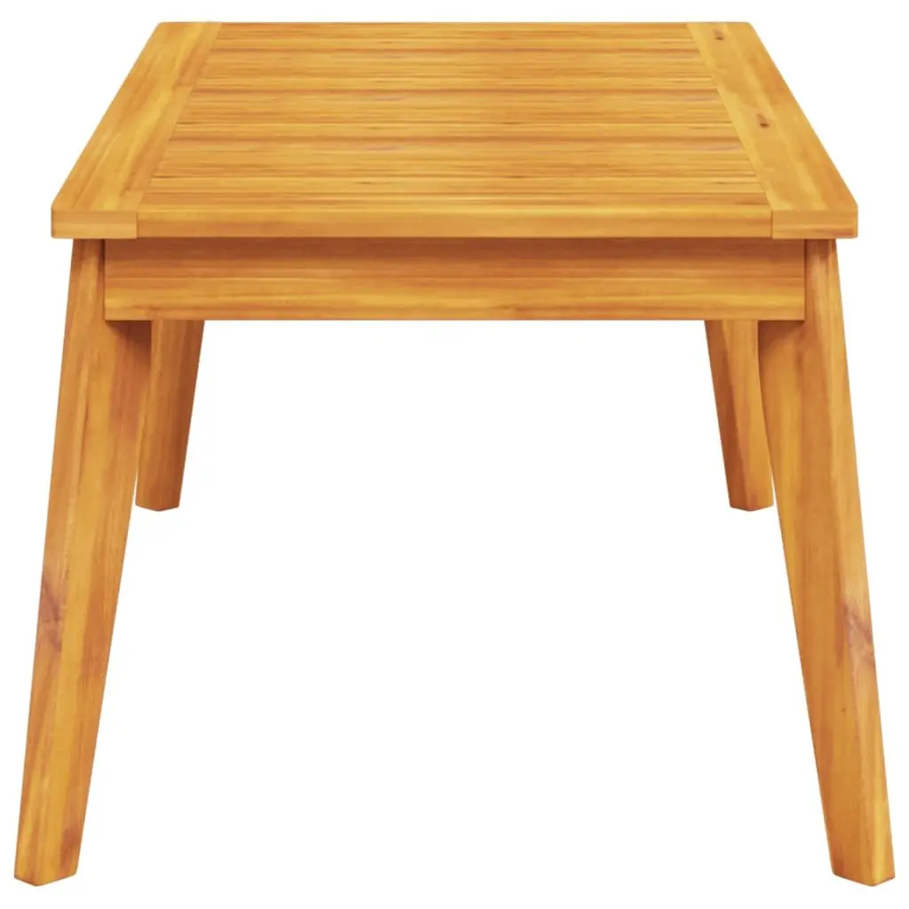 Garden Dining Table Outdoor Patio Furniture Brown Wood Acacia 100x55x45cm