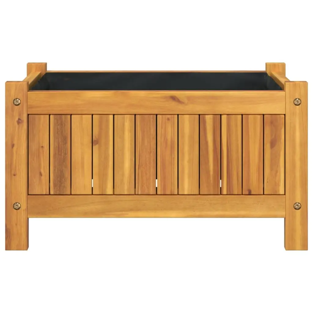 Garden Planter Wooden Box Container Raised Bed Outdoor Patio Balcony Decor Brown