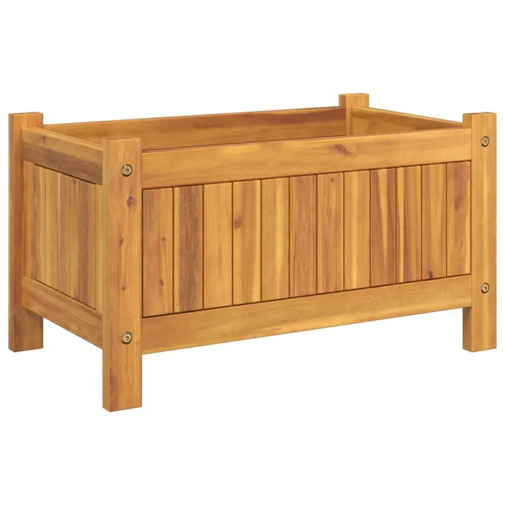 Garden Planter Wooden Box Container Raised Bed Outdoor Patio Balcony Decor Brown