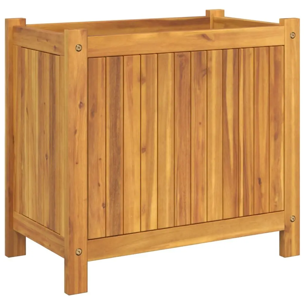 Garden Planter Box with Drainage Slats