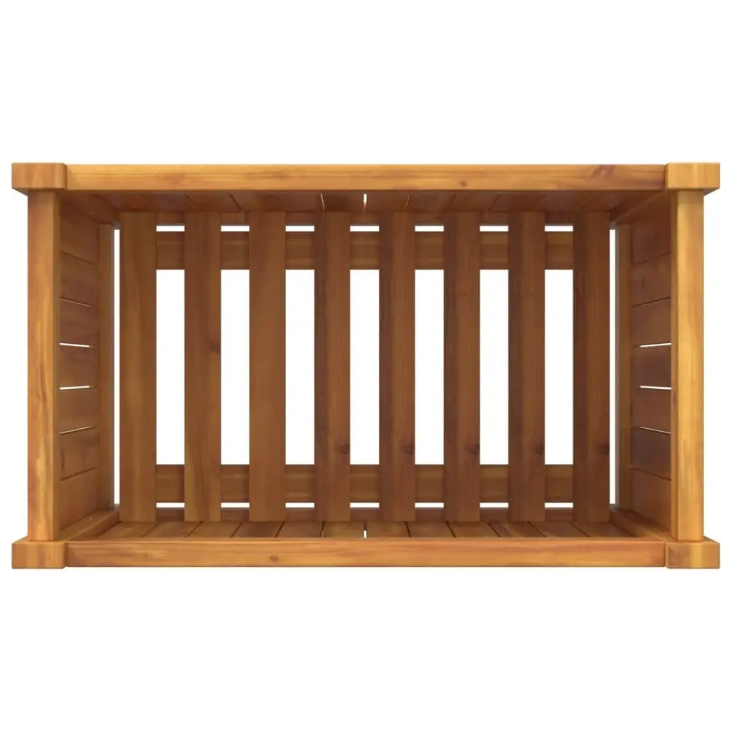 Garden Planter Box with Drainage Slats
