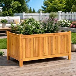 Wooden Planter Box for Practical Outdoor Gardening