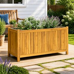 Practical Wooden Planter Box for Every Garden