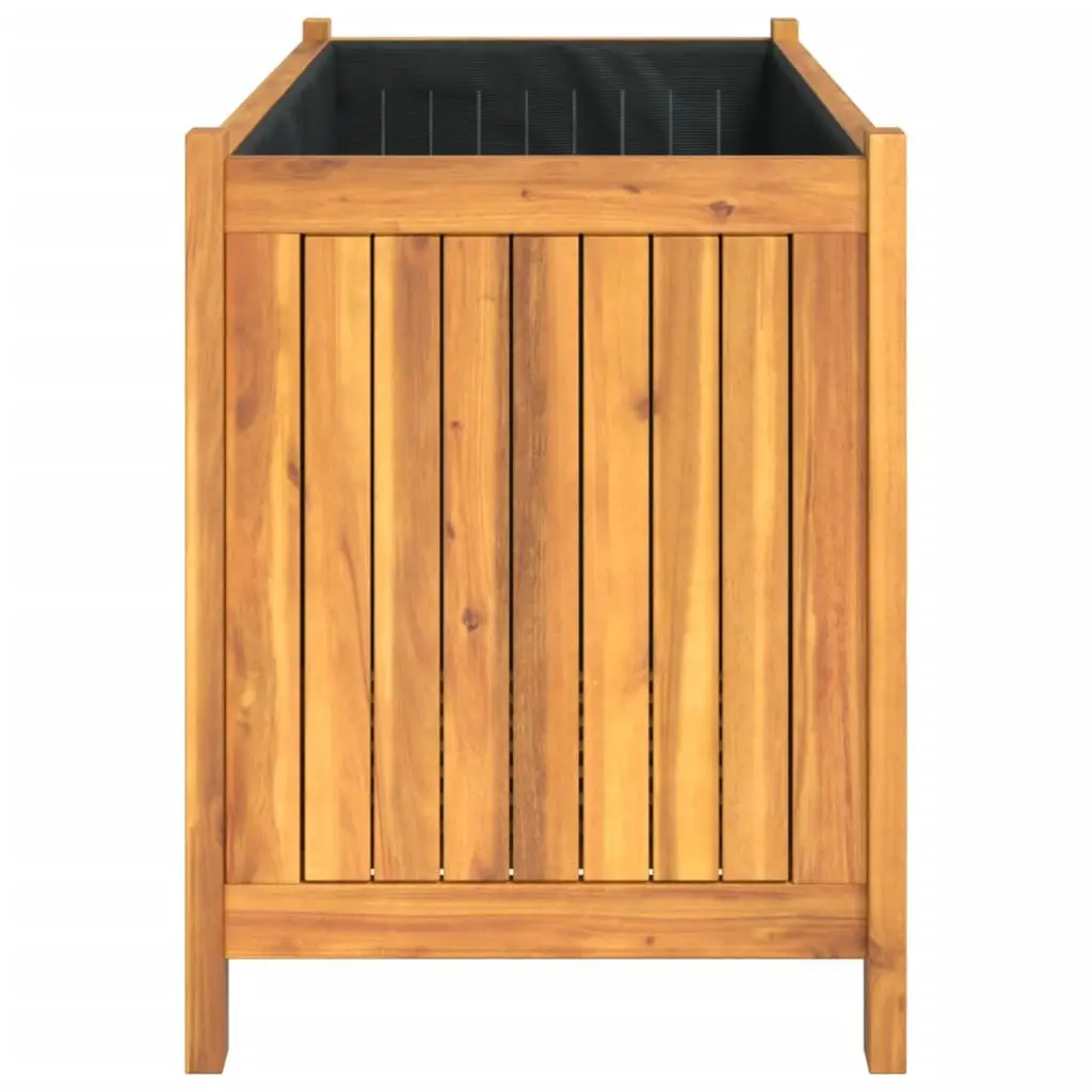 Wooden Raised Bed Planter Box Outdoor Acacia 995x380x500mm Brown for Flowers and Plants