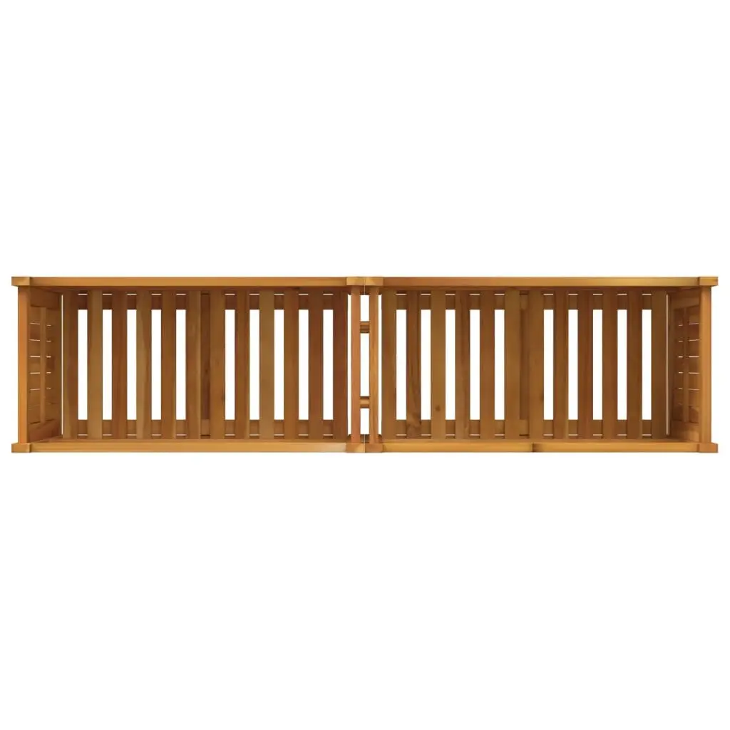 Garden Planter Box Acacia Wood 153 x 38.5 x 50 cm Brown Outdoor