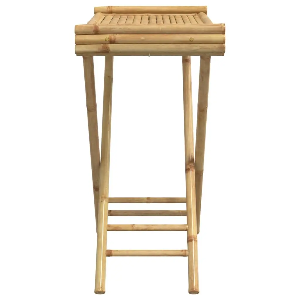 Folding Tray Table Bamboo 70.5 x 42.5 x 80 cm Brown Portable Indoor Outdoor Furniture