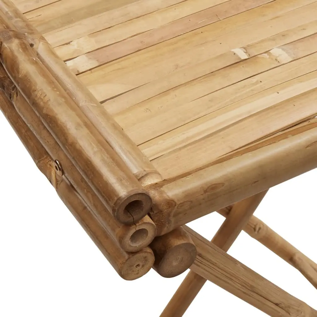 Folding Tray Table Bamboo 70.5 x 42.5 x 80 cm Brown Portable Indoor Outdoor Furniture