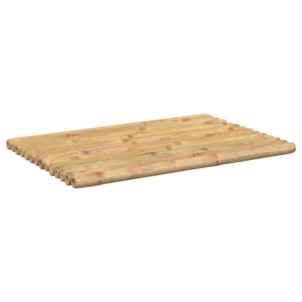 Bamboo Bath Mats 50x35 cm Brown Non-slip Floor Mat 2 Piece Set
