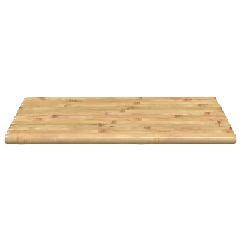Bamboo Bath Mats 50x35 cm Brown Non-slip Floor Mat 2 Piece Set