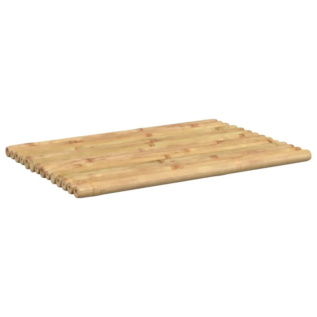 Bamboo Bath Mats 50x35 cm Brown Non-slip Floor Mat 2 Piece Set