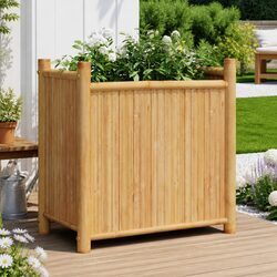 Perfect Bamboo Planter Box for Your Home Gardens