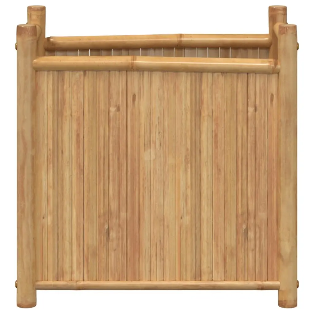 Bamboo Planter Box Elevated Raised Bed 50x30x50 cm Brown