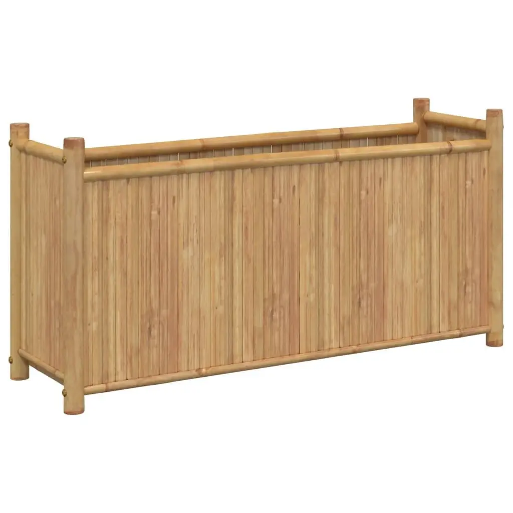 Bamboo Planter Box 100x30x50cm Garden Raised Bed Outdoor Flowers Vegetables