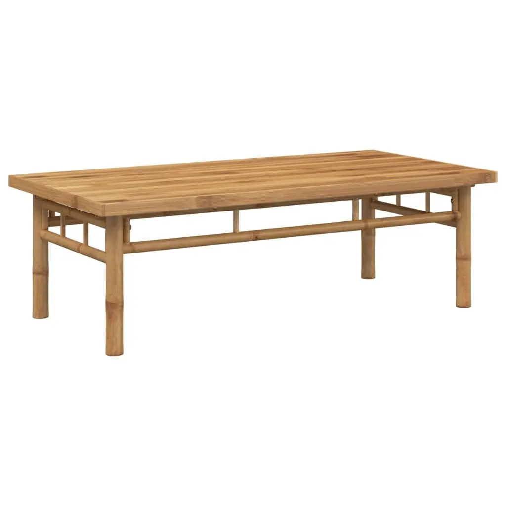 Coffee Table Bamboo 110x55x35 cm Brown Accent Side Table Living Room Furniture