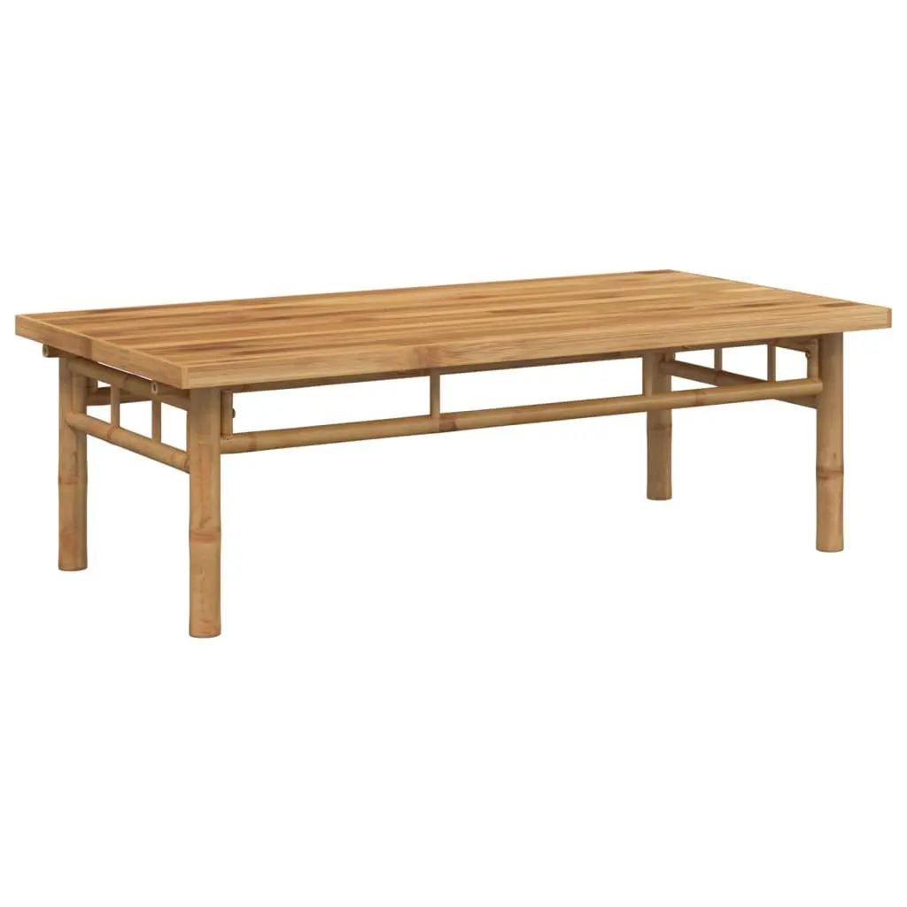Coffee Table Bamboo 110x55x35 cm Brown Accent Side Table Living Room Furniture