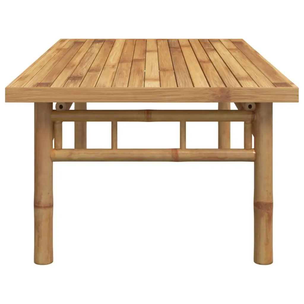 Coffee Table Bamboo 110x55x35 cm Brown Accent Side Table Living Room Furniture