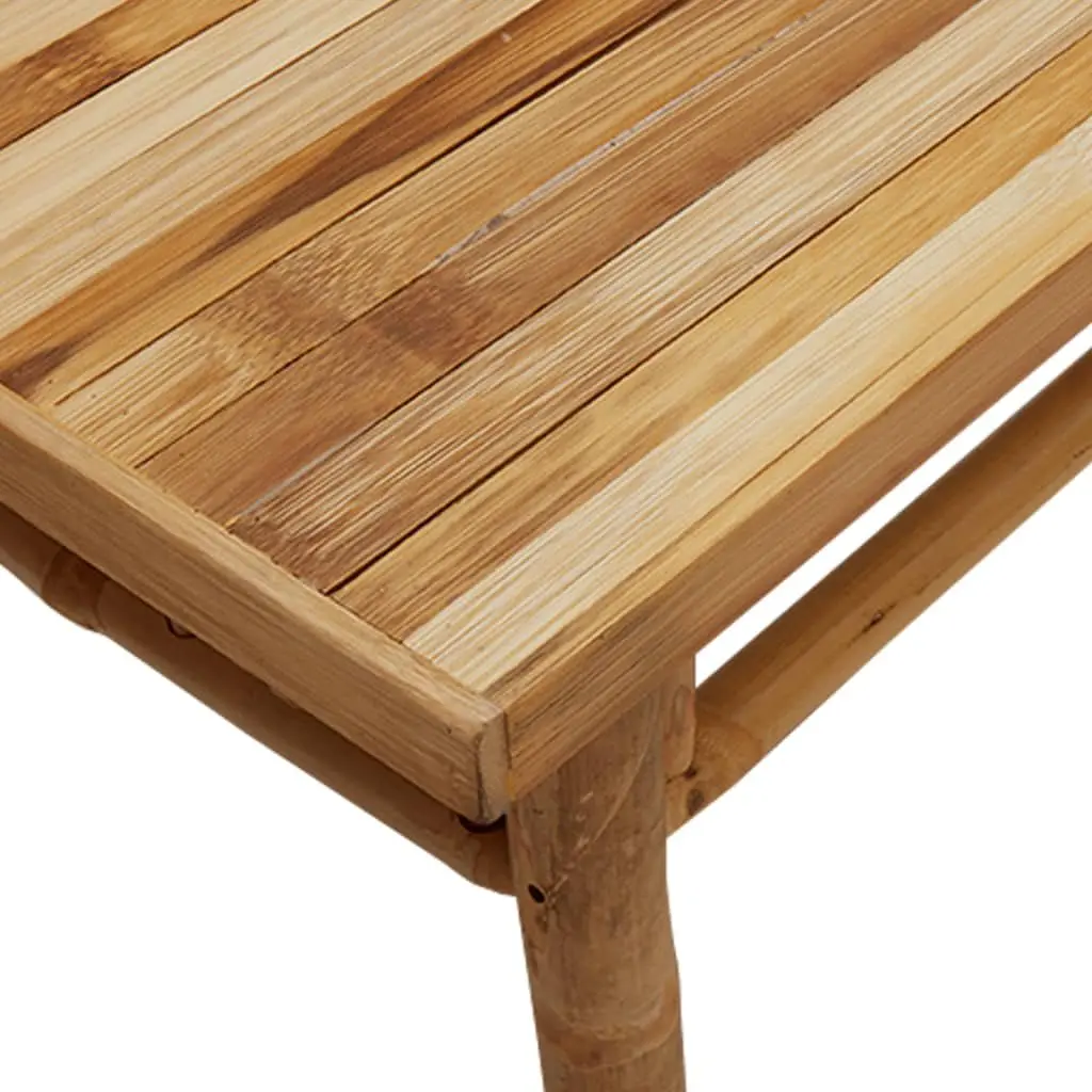 Coffee Table Bamboo 110x55x35 cm Brown Accent Side Table Living Room Furniture
