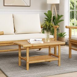 Bamboo Coffee Table for Living Rooms and More