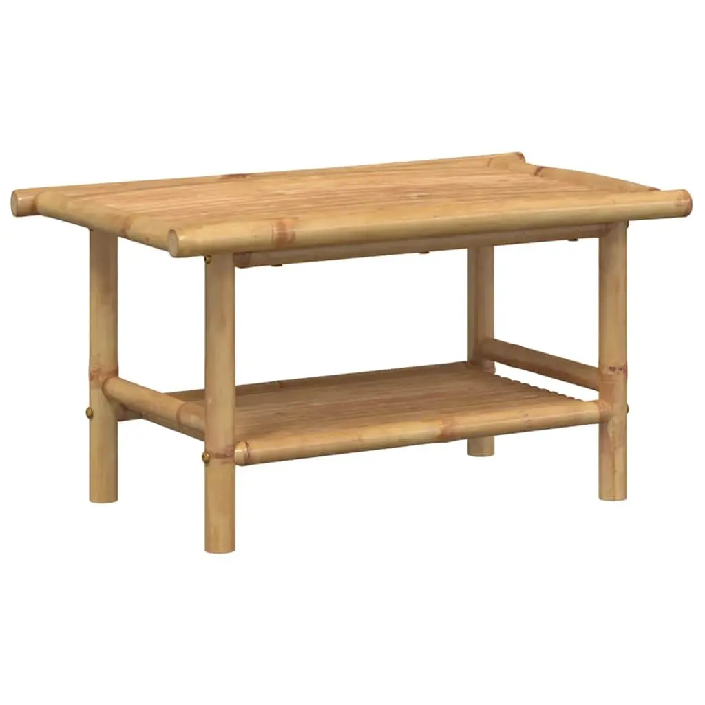 Coffee Table Bamboo 70x40x35 cm Brown Accent Side Table Storage Living Room