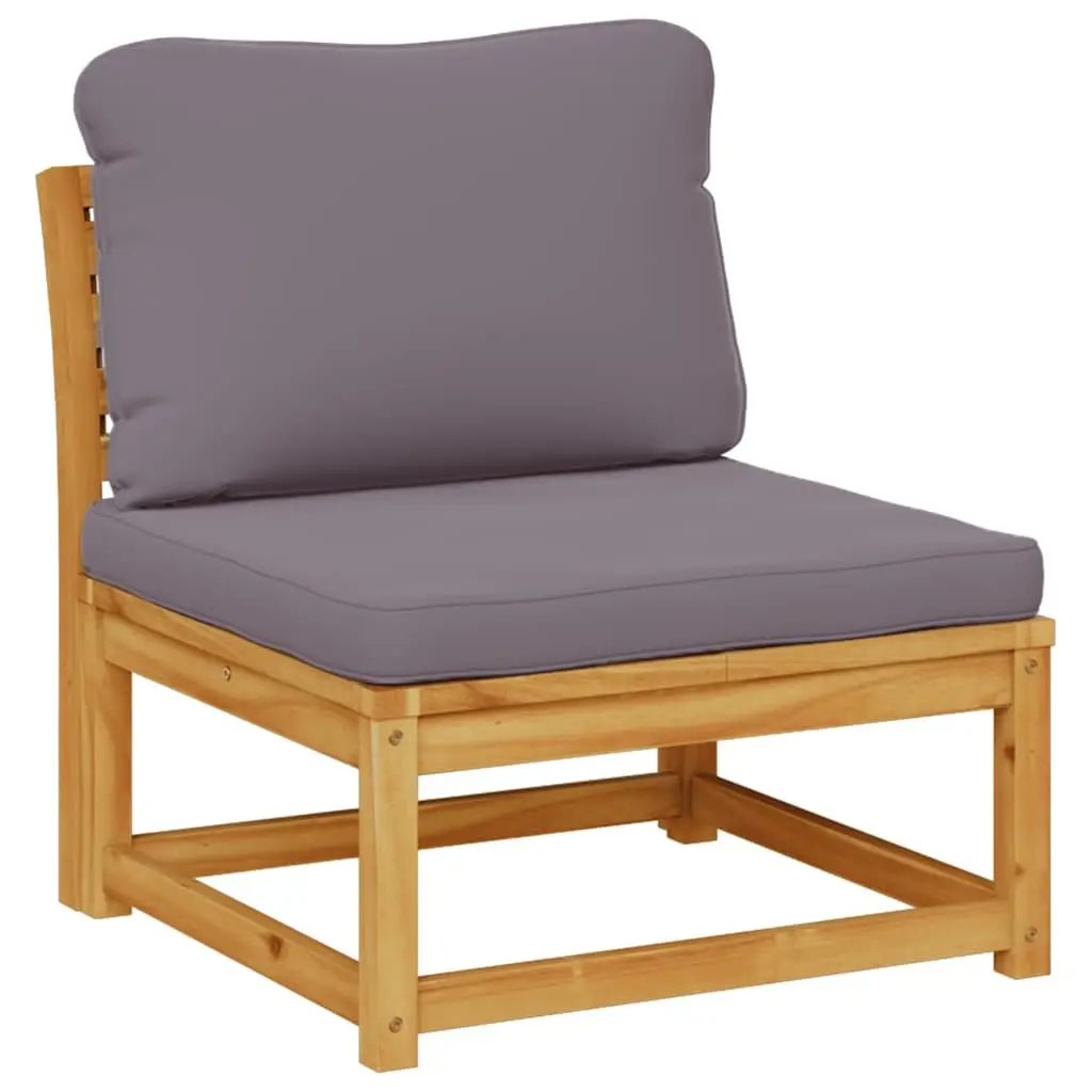 Outdoor Sectional Sofa Unit Garden Furniture Solid Wood Acacia with Cushions