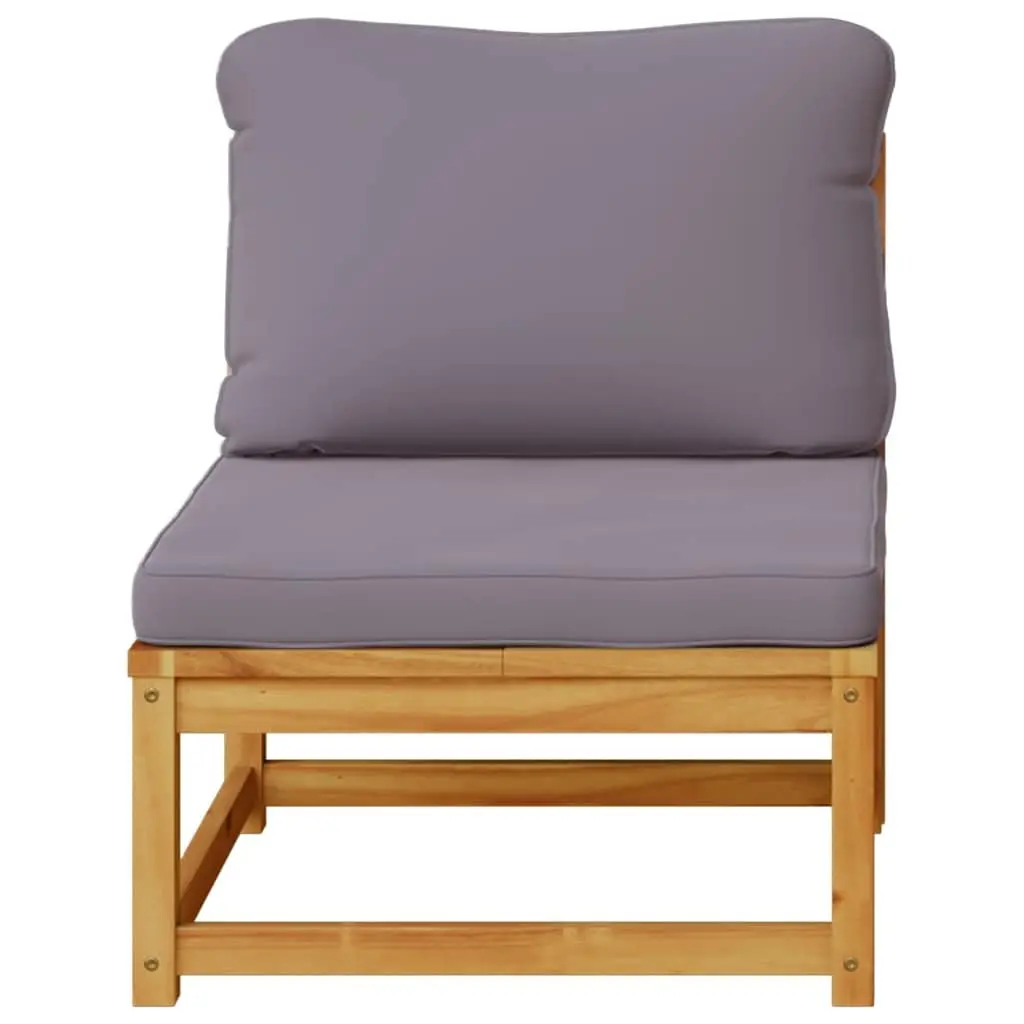 Outdoor Sectional Sofa Unit Garden Furniture Solid Wood Acacia with Cushions