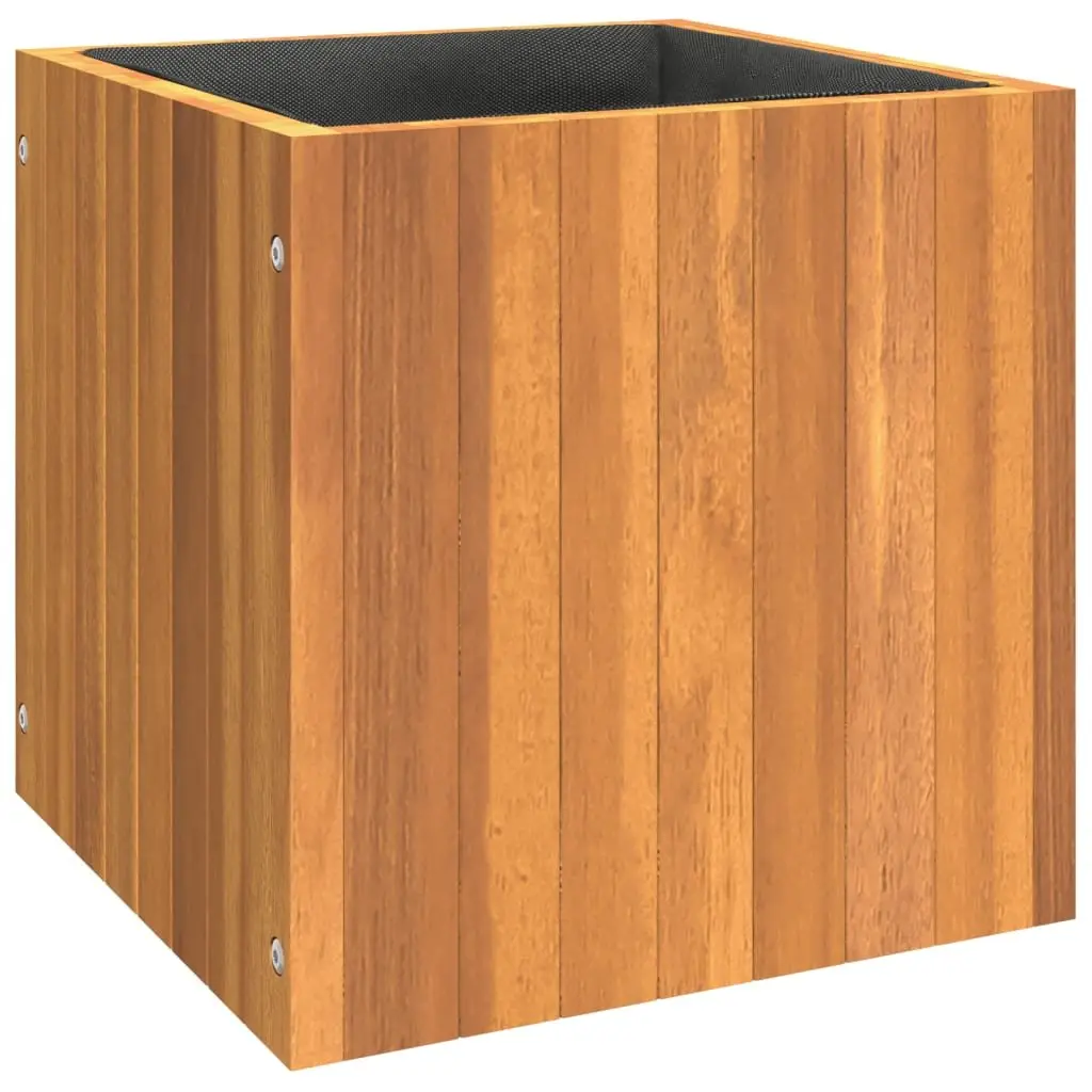 Garden Planter Box Solid Acacia Wood 35cm Brown Indoor Outdoor Decoration
