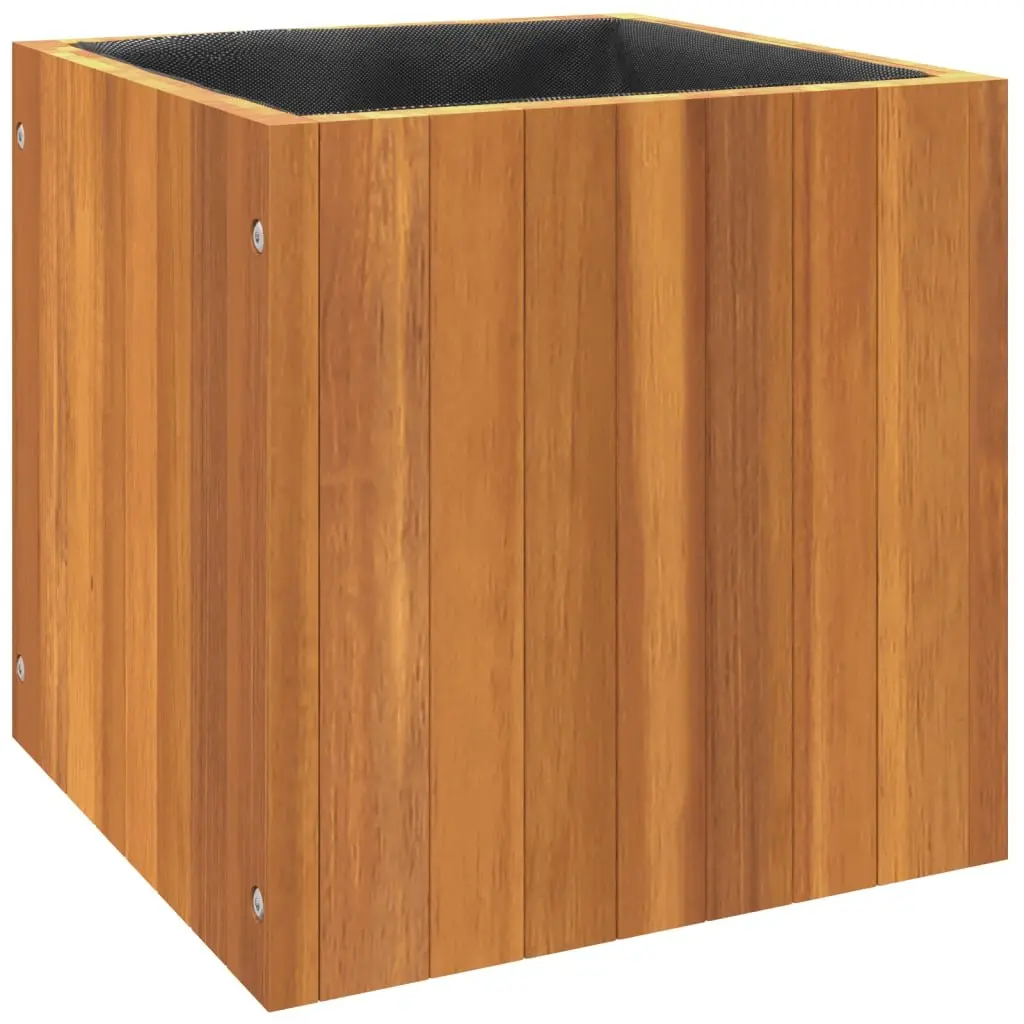 Garden Planter Box Solid Acacia Wood 35cm Brown Indoor Outdoor Decoration