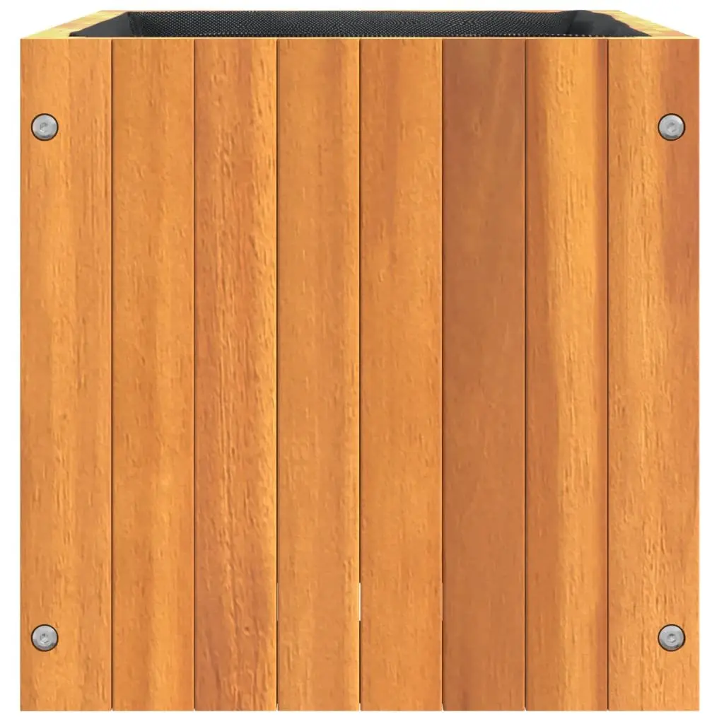 Garden Planter Box Solid Acacia Wood 35cm Brown Indoor Outdoor Decoration