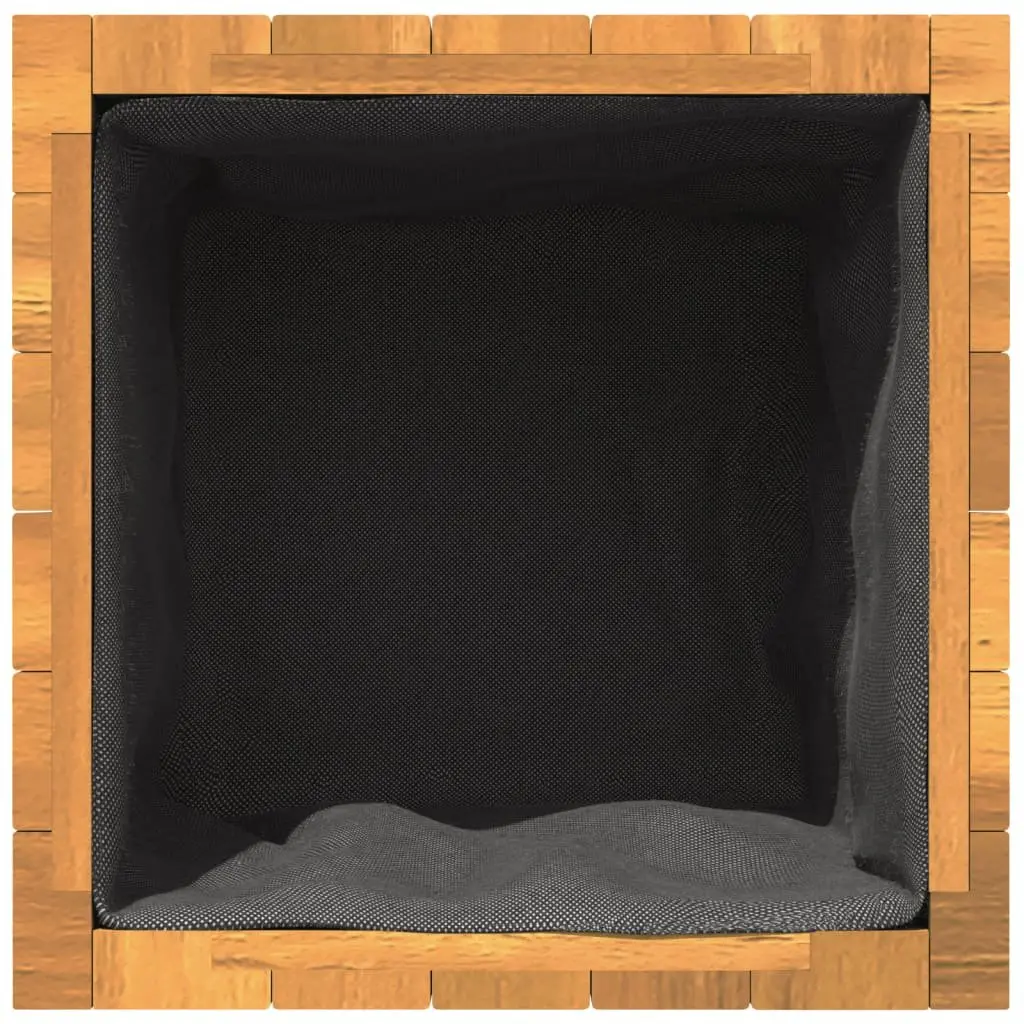 Garden Planter Box Solid Acacia Wood 35cm Brown Indoor Outdoor Decoration