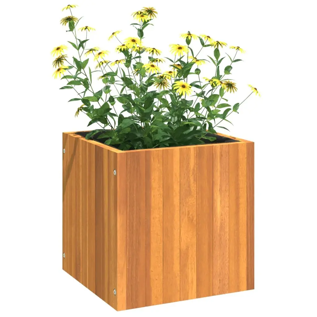 Garden Planter Box Solid Acacia Wood 35cm Brown Indoor Outdoor Decoration