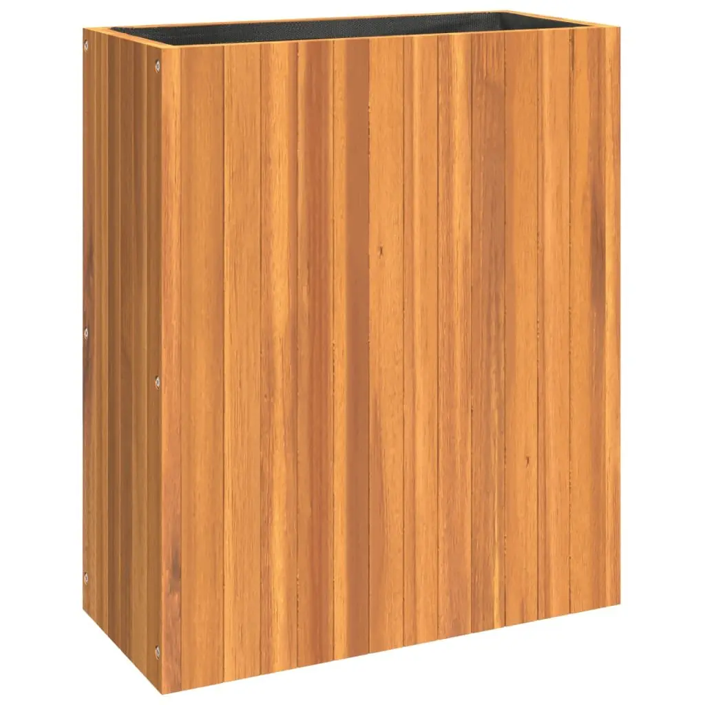 Garden Planter Box Solid Acacia Wood 59 x 27.5 x 70 cm Brown