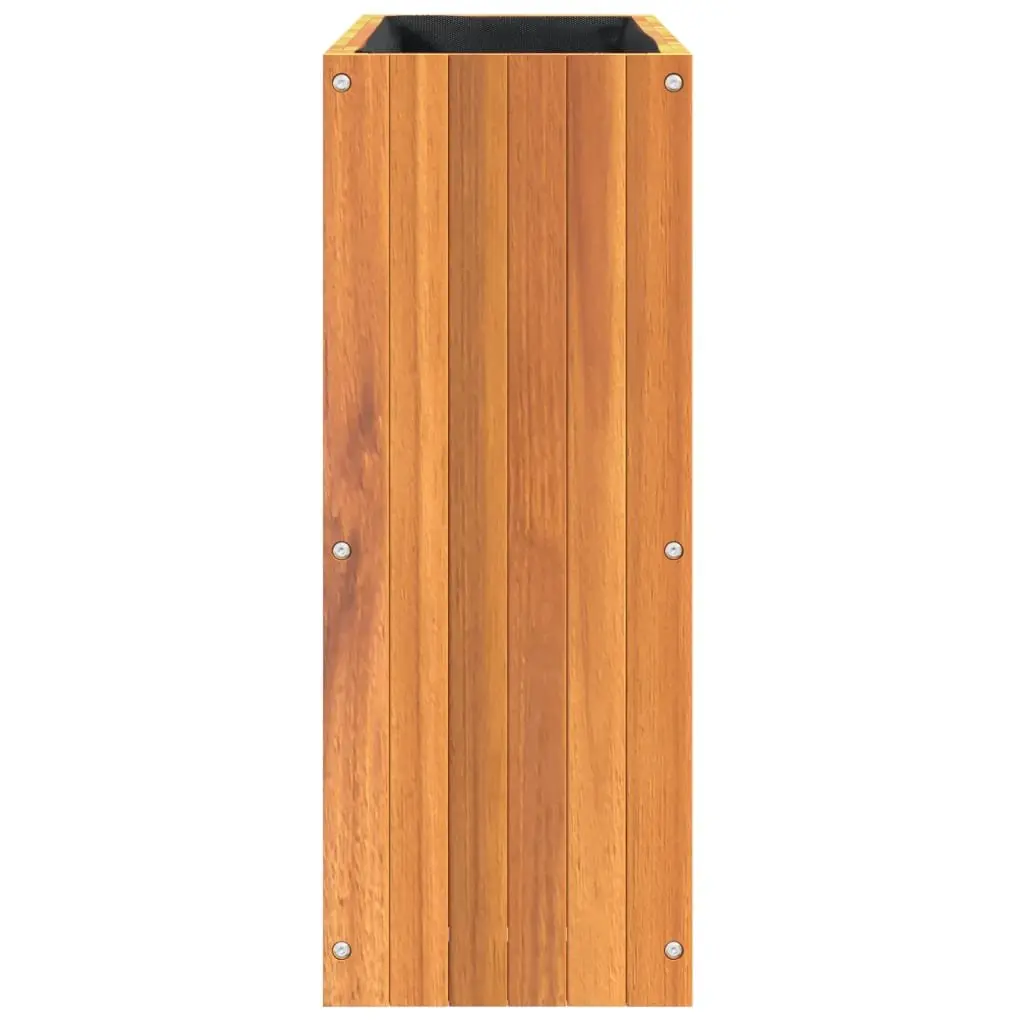 Garden Planter Box Solid Acacia Wood 59 x 27.5 x 70 cm Brown