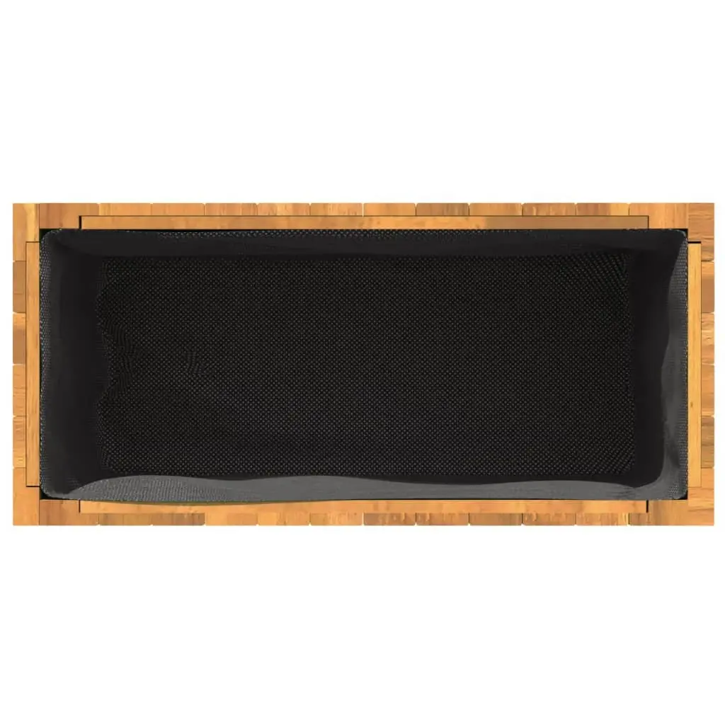 Garden Planter Box Solid Acacia Wood 59 x 27.5 x 70 cm Brown