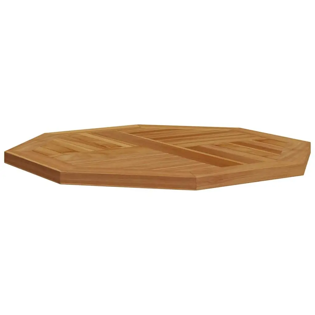 Octagonal Teak Wooden Table Top 60x60cm Brown Outdoor Dining Replacement Parasol