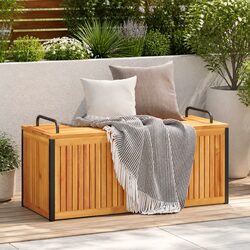 Practical Outdoor Storage Solution for Cushions and Toys 110x45x42/53cm
