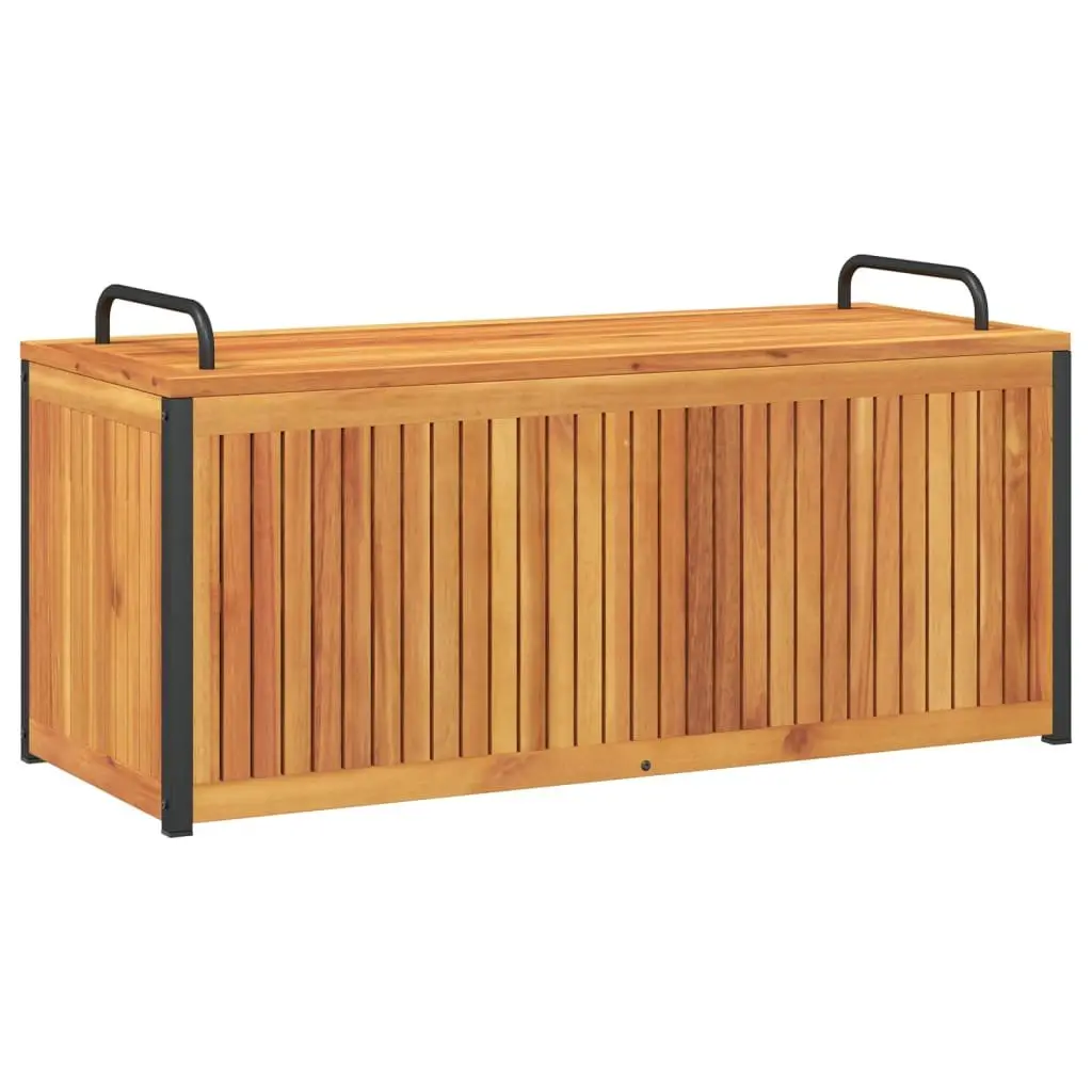 Outdoor Cushion Storage Box 110x45x42/53cm Garden Patio Solid Wood Acacia