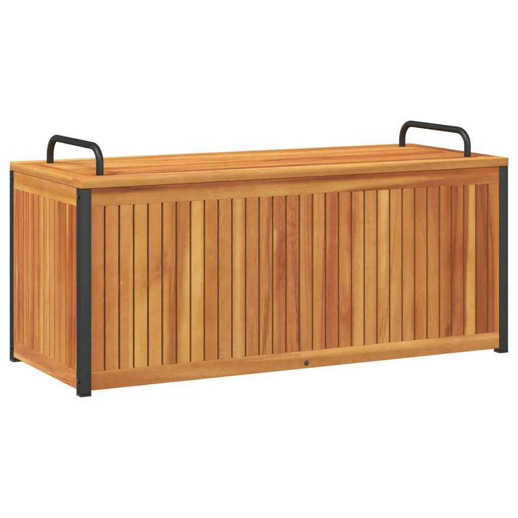 Outdoor Cushion Storage Box 110x45x42/53cm Garden Patio Solid Wood Acacia