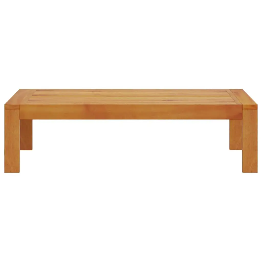 Outdoor Garden Table 100x50x27 cm Brown Solid Wood Acacia Patio Furniture