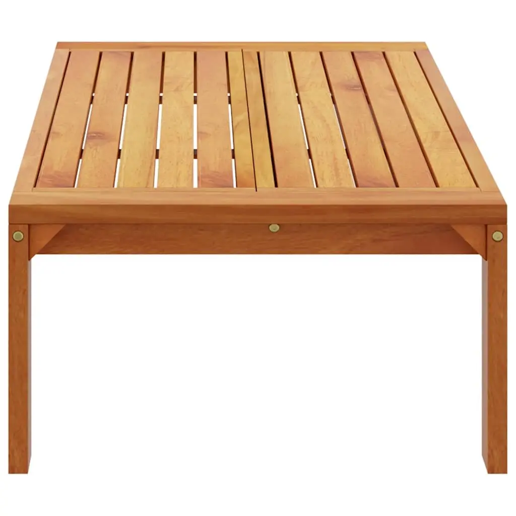 Outdoor Garden Table 100x50x27 cm Brown Solid Wood Acacia Patio Furniture