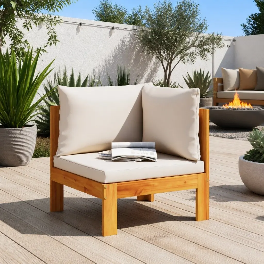 Garden Corner Sofa Sectional in Brown