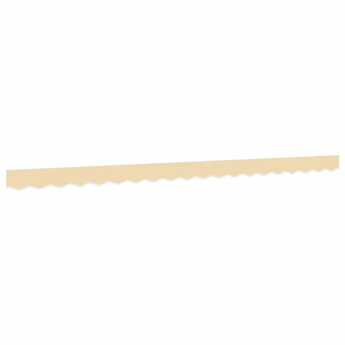 Replacement Awning Valance Fabric Polyester 4.5m Cream Stripe Water UV Resistant